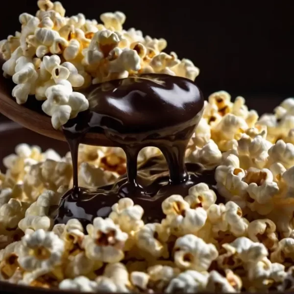 como fazer pipoca doce de chocolate