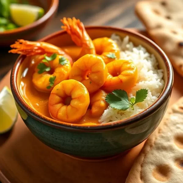 Receita de Curry de Camarão para a Páscoa Irresistível