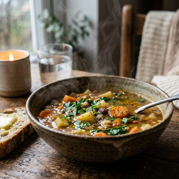 Tá frio aí? Sopa rápida para dias frios