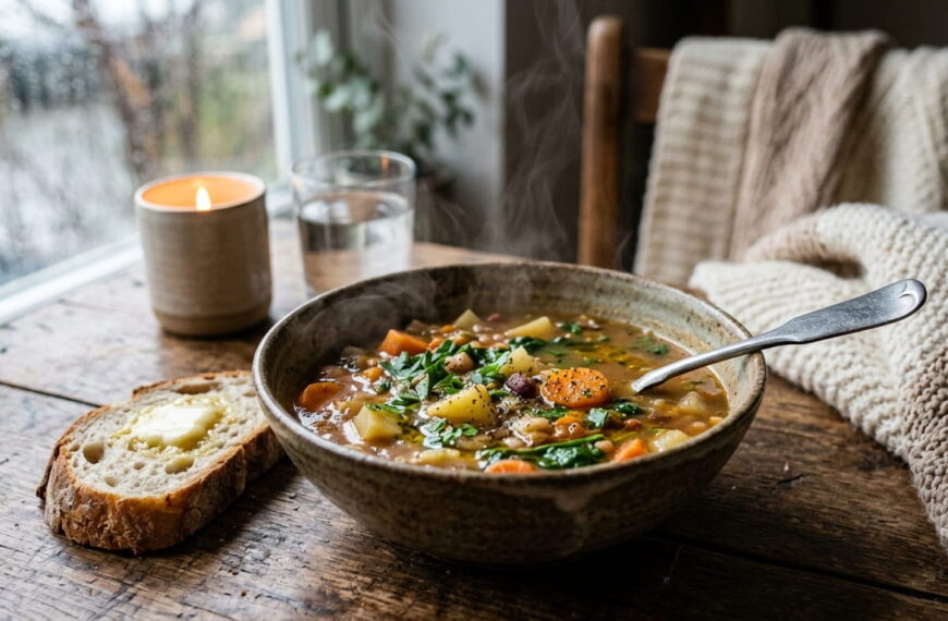 Tá frio aí? Sopa rápida para dias frios