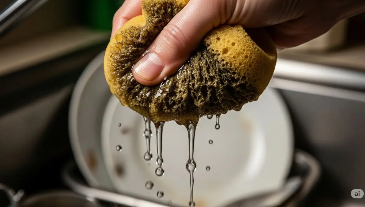 O que a esponja da pia esconde?