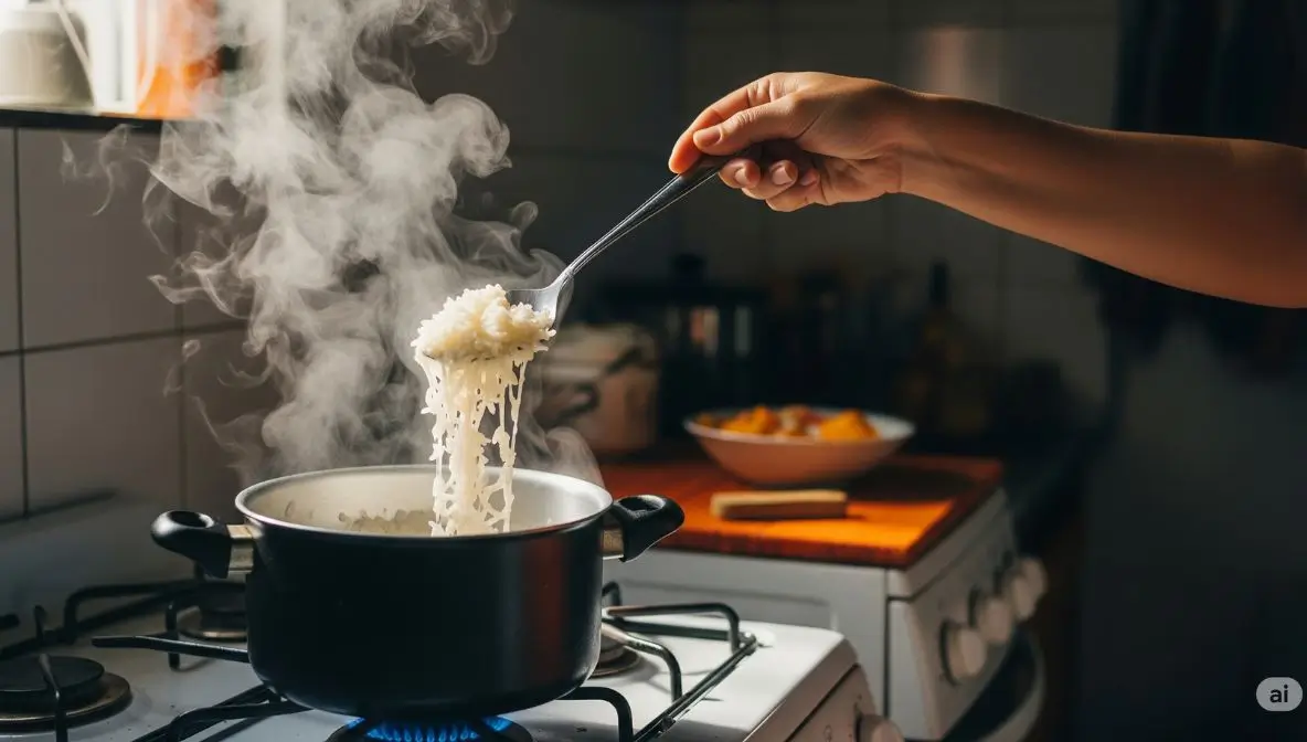 Por que o arroz empapa ou fica cru?