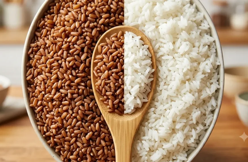 Qual a diferença entre arroz integral e arroz branco